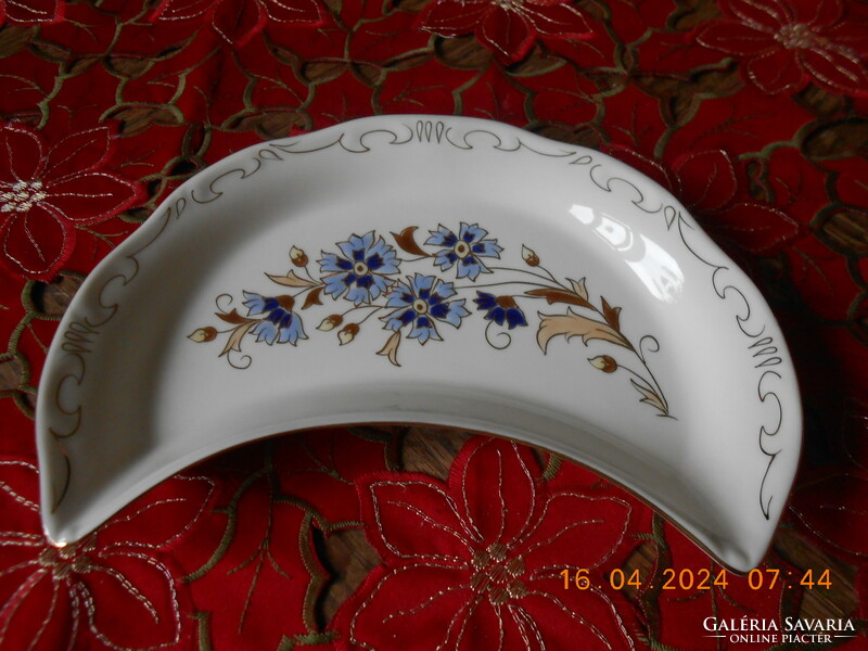 Zsolnay cornflower pattern bone plate