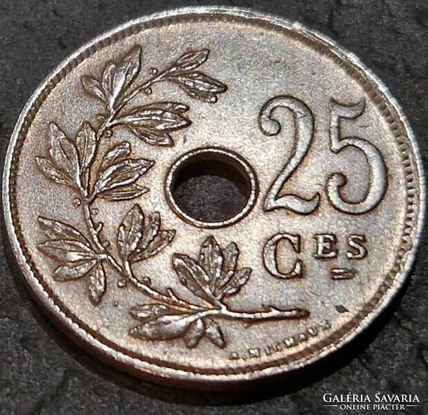 Belgium 25 centime, 1929