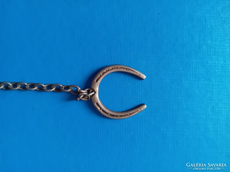 Pocket chain with lucky horseshoe