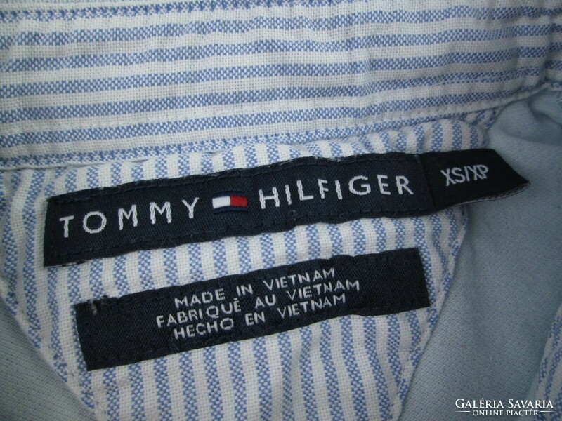 Original tommy hilfiger (xs / s) short sleeve women's collared t-shirt top