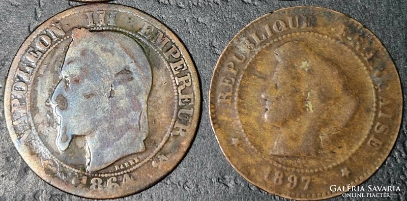 France 5 centimes, lot