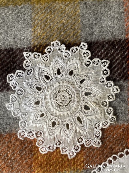 Antique summer lace tablecloth