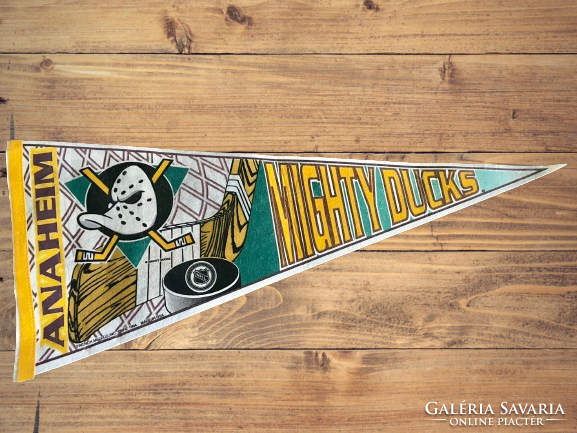 Anaheim Mighty Ducks (eredeti) Vintage NHL - USA - 1994 - filc hokis zászló gyűjtői darab