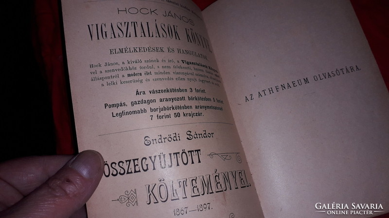 1897. OUIDA - A Masserene család I. regény könyv a képek szerint ATHENEUM