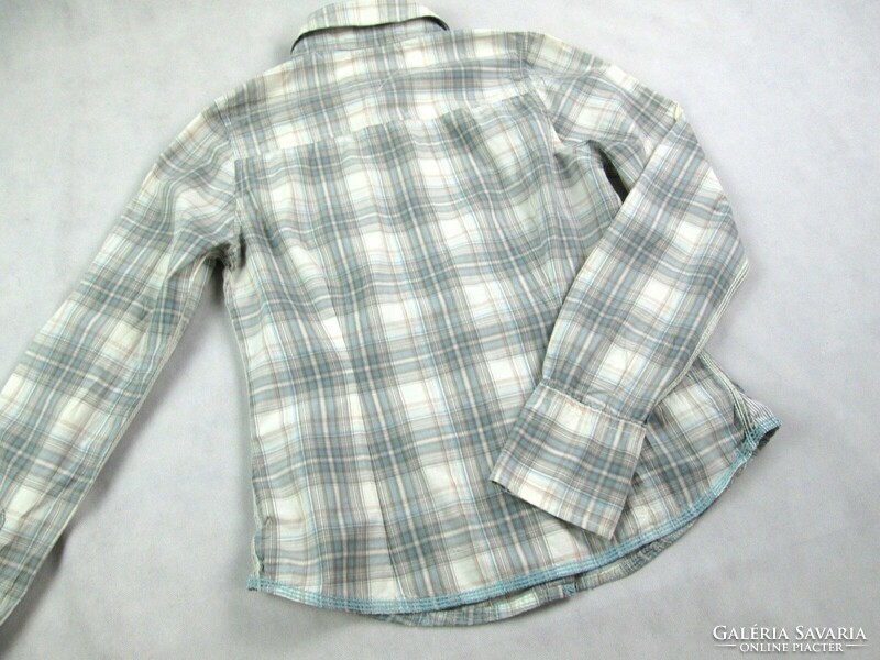 Original tommy hilfiger (m / l) check long sleeve women's shirt