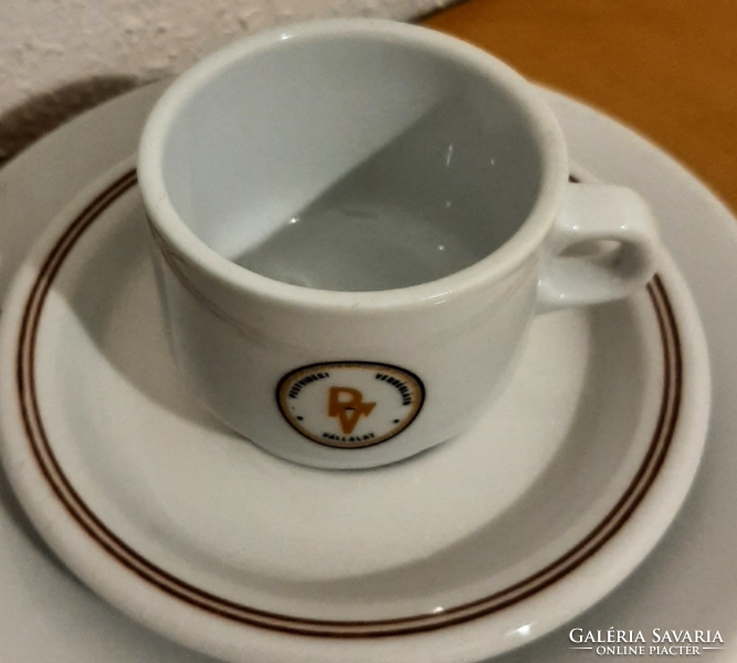 Alföldi Pestvidéki Vendéglátó Vállalat felirat,logó kávés csésze+alj