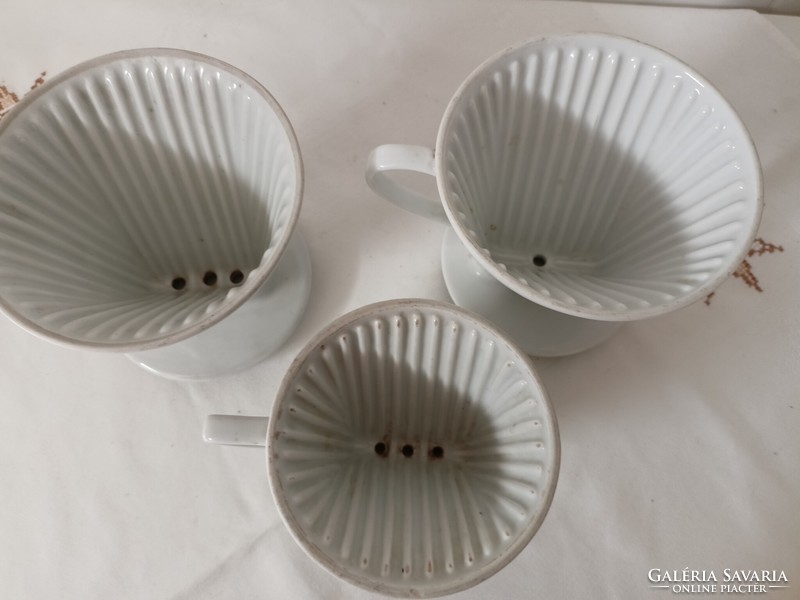 Porcelán kávé filter, kávé szűrő 3 db egyben  3500 Ft