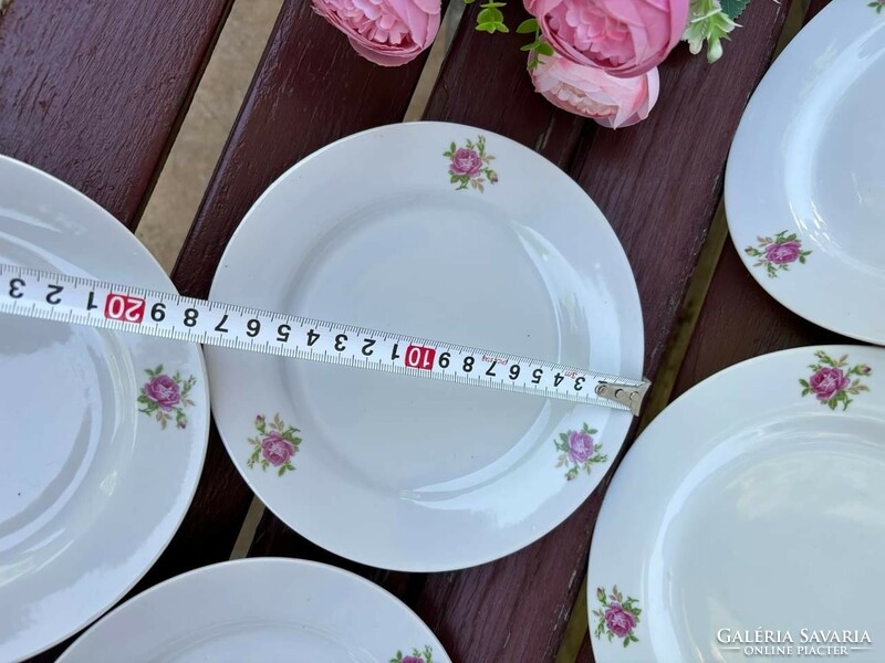 Beautiful pink cookie plate cookie porcelain with flowers