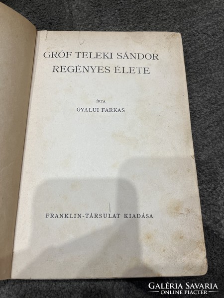 The fictional life of Sándor Gróf Teleki