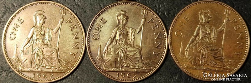 United Kingdom, ﻿1 penny, lot