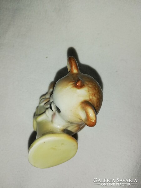 GDR zenélő porcelán maci