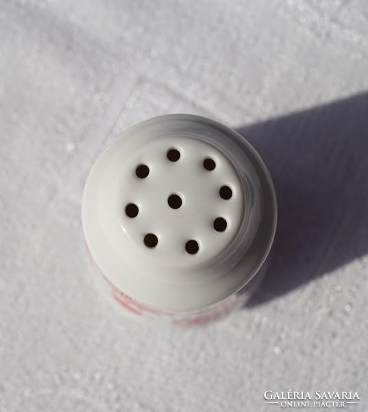 Retro lowland porcelain centrum varia salt shaker with sunny red dots
