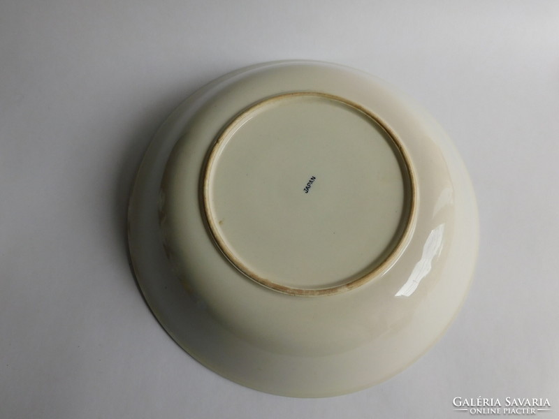 Nagy méretű japán porcelán tálaló tál fűzfa (willow) mintával - 25.5 cm