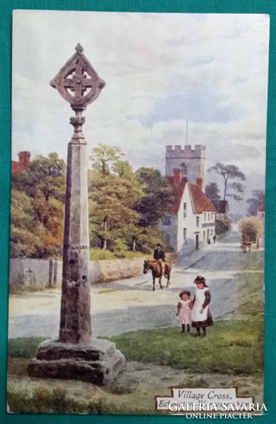Antique greeting card - landscape
