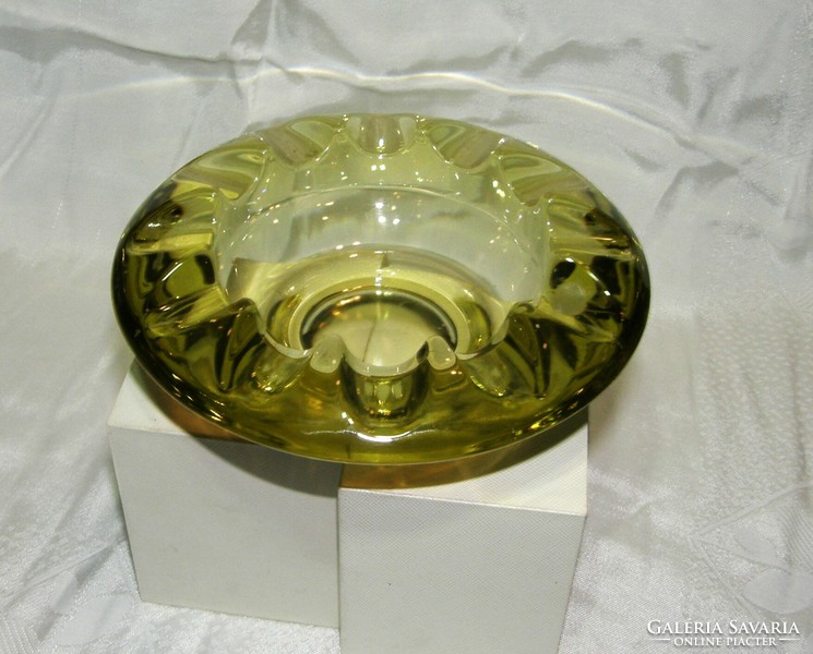 Retro sklo union ashtray - adolf matura rosice huta - 1960s'