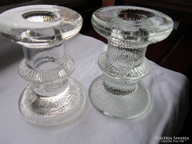 2 Scandinavian style candlesticks