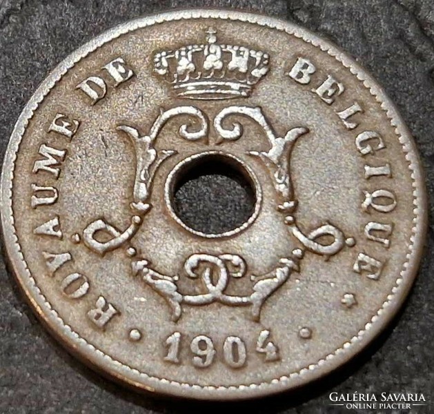 Belgium 10 centime, 1904 ﻿'BELGIQUE'