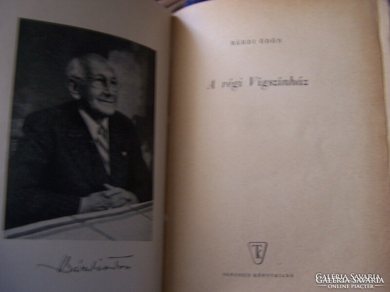 On Bárdi öd: the old comedy theater, the cover is a bit stained. 1957, Táncsics publishing house. Publisher's cloth