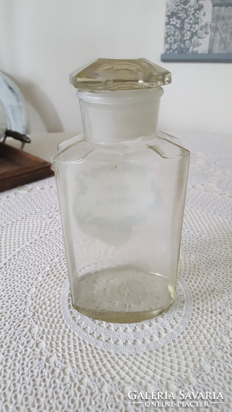 Antique pharmacy glass