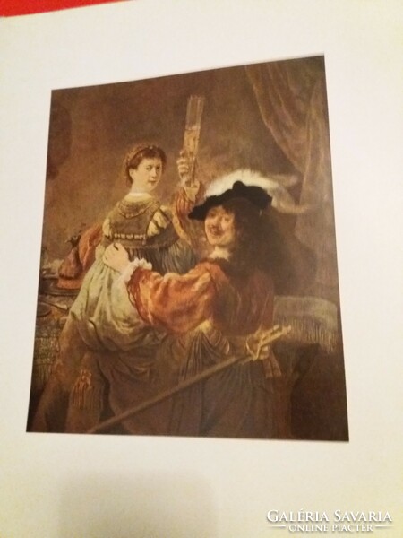 Old a/3 size offset prints reproductions of famous paintings 10 pieces in one according to the pictures