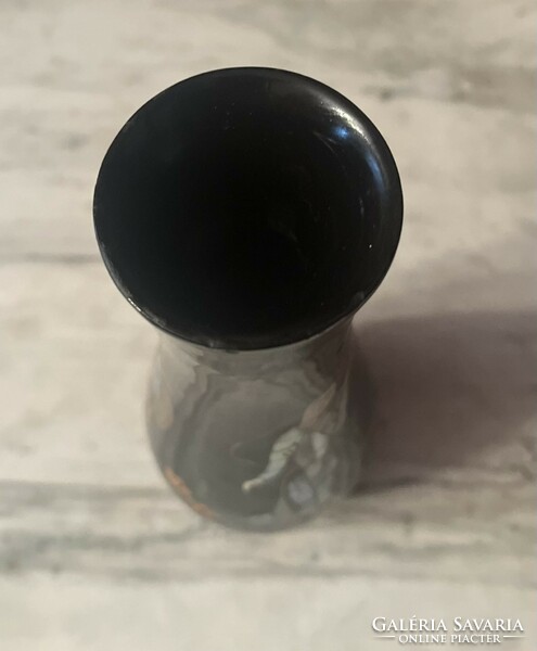 Vietnamese lacquered wooden vase