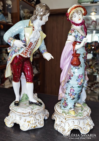 Antique rudolstadt-volkstedt figurines