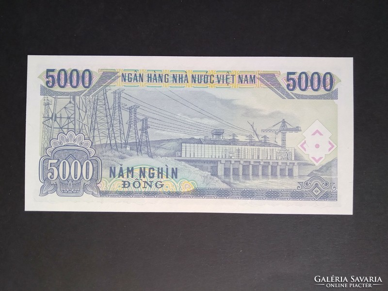 Vietnám 5000 Dong 1991 UNC