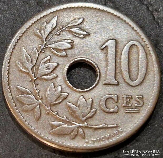 Belgium 10 centime, 1904 ﻿'BELGIQUE'