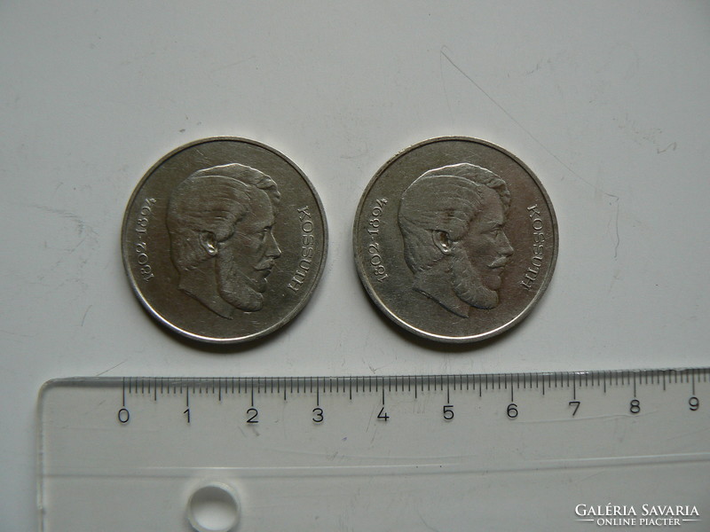 2 silver coins, 5 HUF, Republic of Hungary 1947, original!