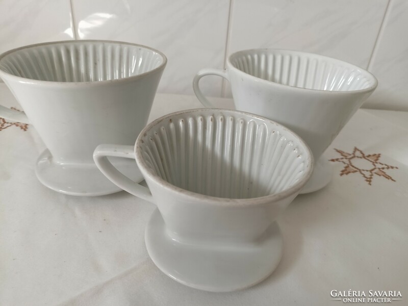 Porcelain coffee filter, coffee filter 3 pcs in one 3500 ft