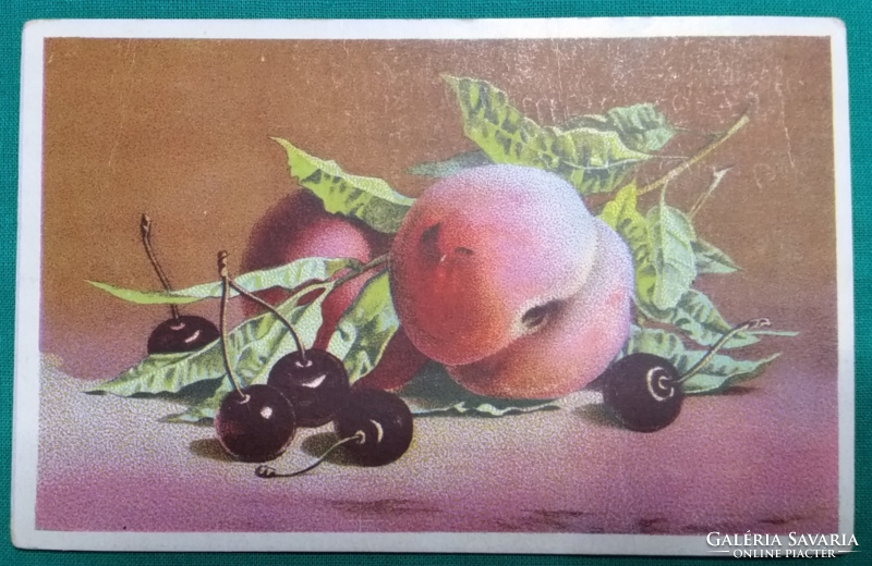 Antique greeting card - still life