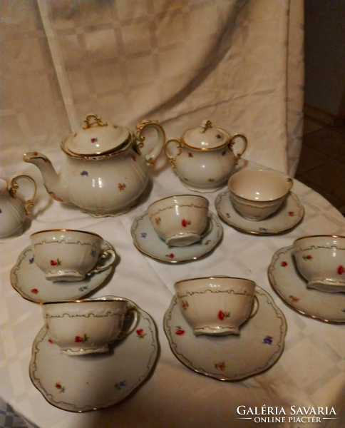 Zsolnay tea set for 6 people