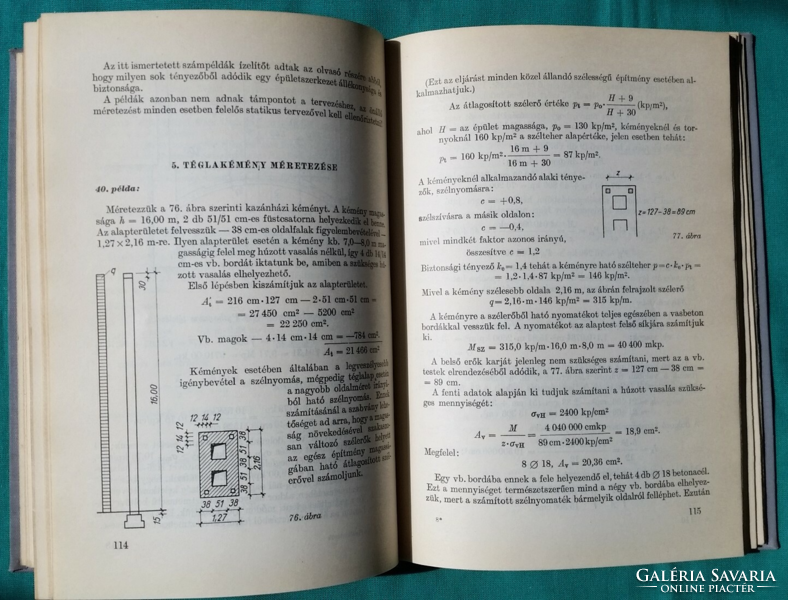 Jenő Gáspár kasza: construction calculations > mathematics > construction > technical textbook