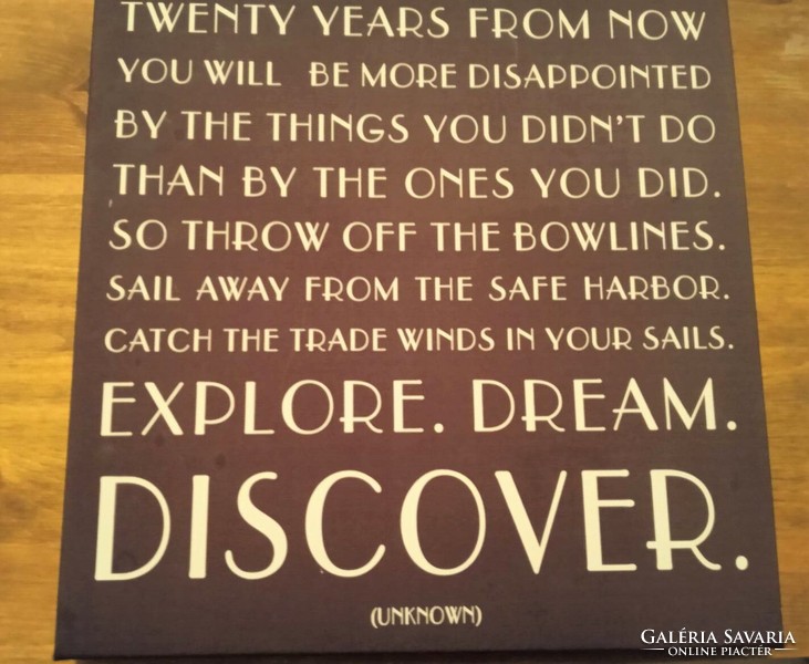 Discover Lithograph with message