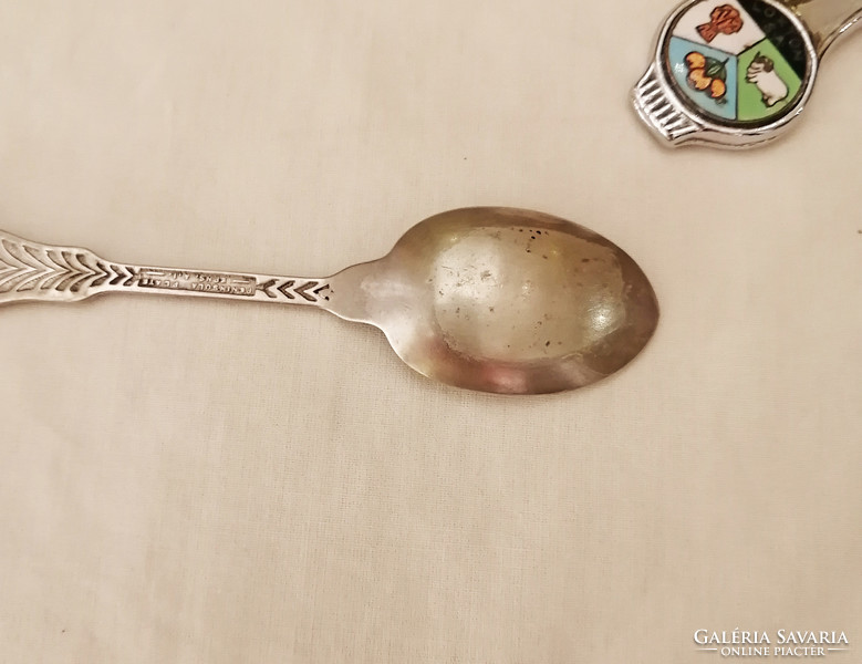 Silver-plated teaspoon and cap opener / beer opener