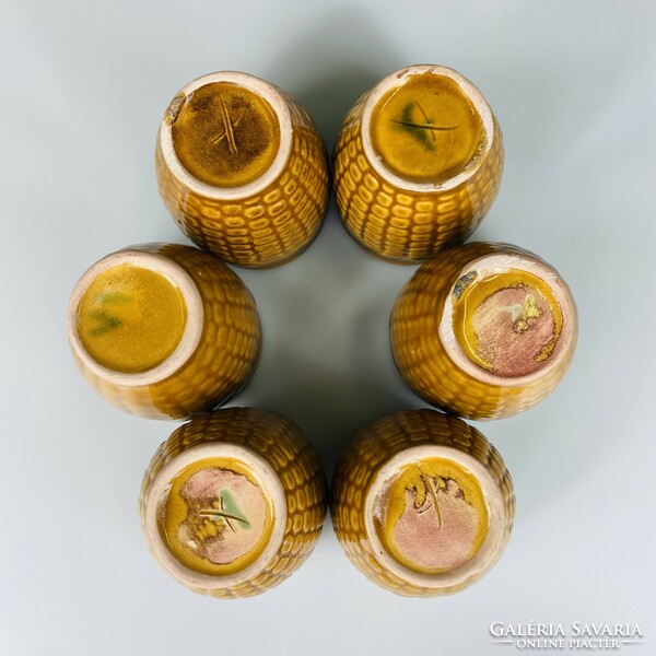 Retro ceramic wine set - wine set with corn pattern