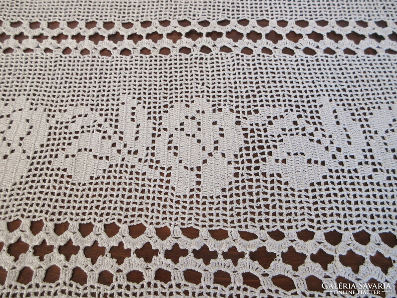 Old, large crochet tablecloth. Negotiable!
