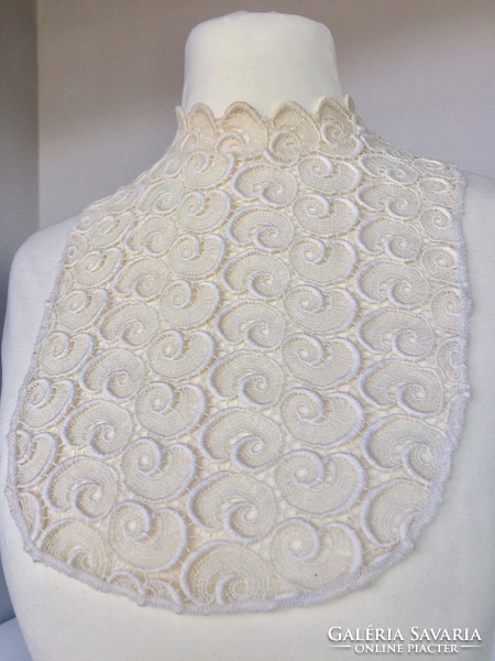 Old crochet lace collar