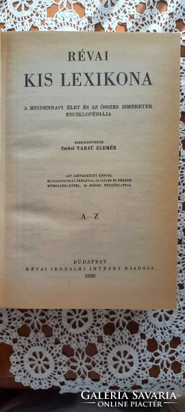 Réva's little lexicon is the 1936 edition