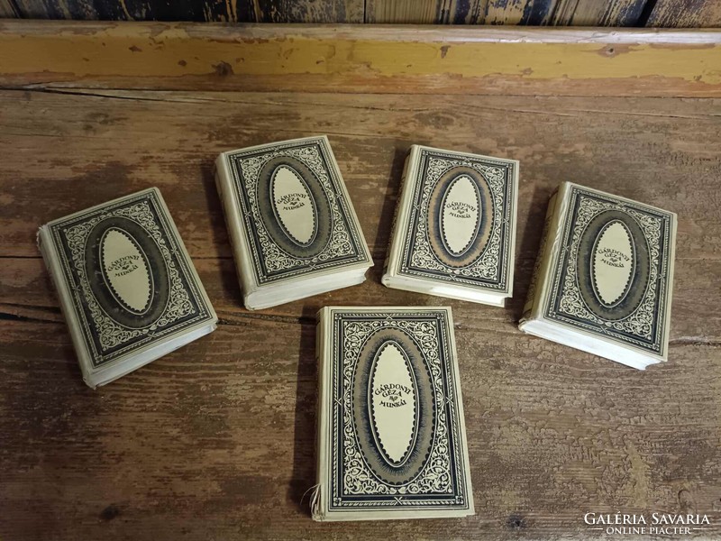 4 parts from Géza Gárdonyi's works series, 5 books together for sale, early 20th century antique books