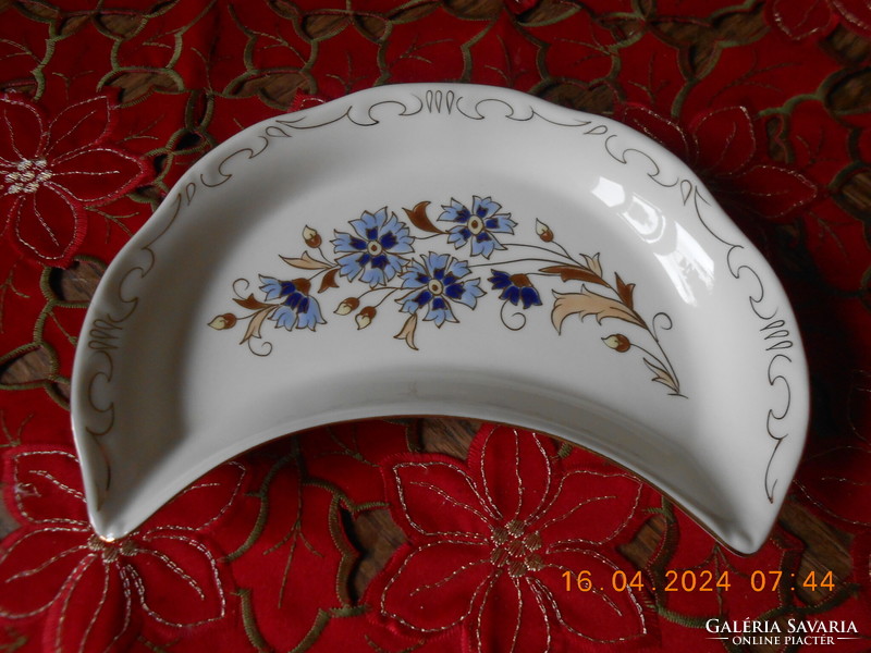 Zsolnay cornflower pattern bone plate