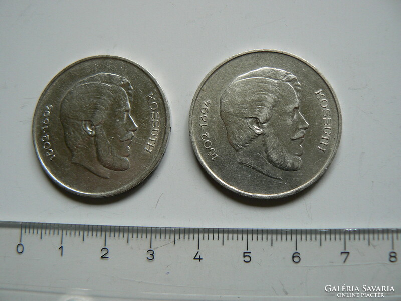 2 silver coins, 5 HUF, Republic of Hungary 1947, original! (3.)