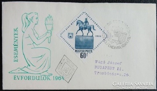 Ff2124 / 1964 alba regia days stamp ran on fdc