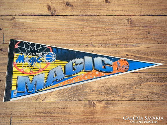Orlando magic wincraft (original) nba vintage usa felt basketball flag hologram 90's collector's item