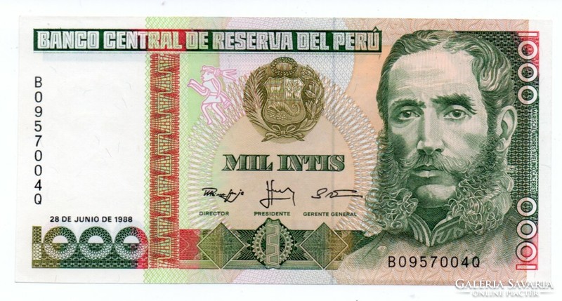 1.000     Intis     1988      Peru