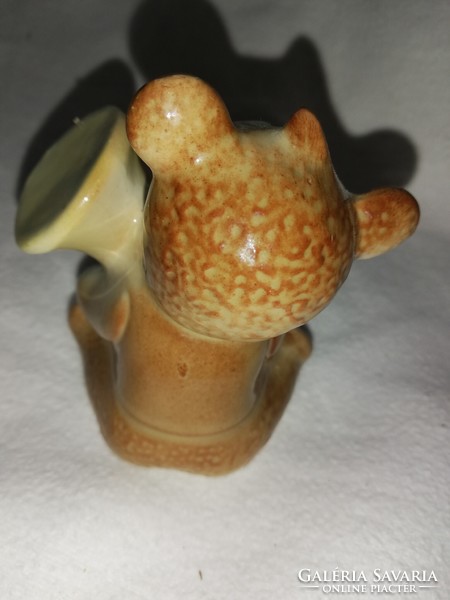 GDR zenélő porcelán maci