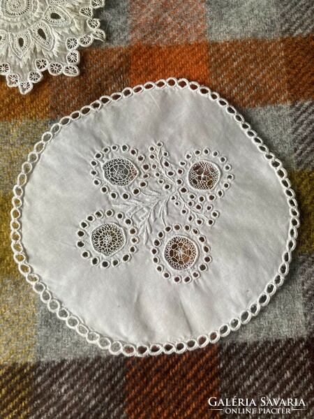 Antique summer lace tablecloth