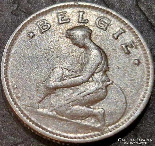 Belgium 50 centime, 1923, 'BELGIË