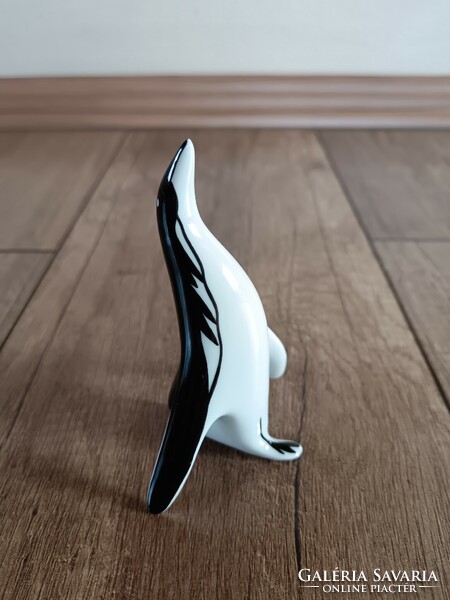 Régi Lengyel Cmielow modern porcelán pingvin
