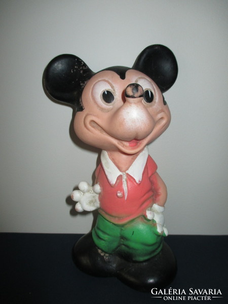 Retro mickey mouse rubber figure